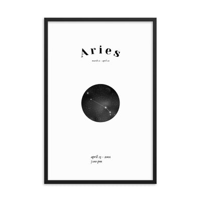 Widder Sternzeichen personalisieren Poster von NiZED als gerahmtes trippy Poster fuer Wanddeko