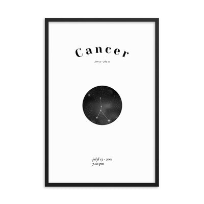 Krebs Sternzeichen personalisieren Poster von NiZED als gerahmtes trippy Poster fuer Wanddeko