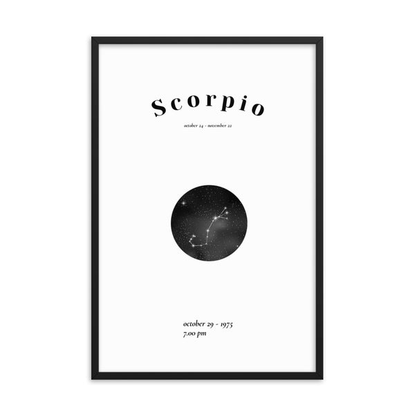Scorpio Framed Poster