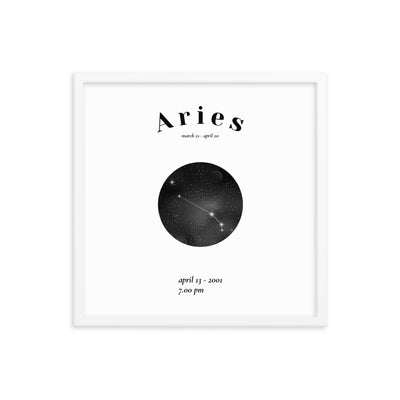 Widder Sternzeichen personalisieren Poster - Produktbild 4 - NiZED