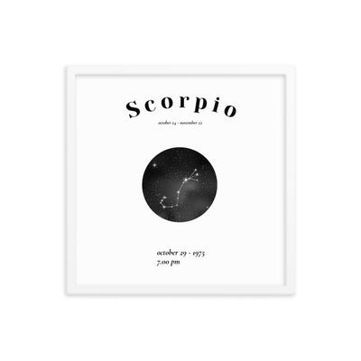 Skorpion Sternzeichen personalisieren Poster - Produktbild 4 - NiZED