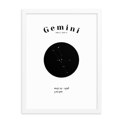 Zwilling Sternzeichen personalisieren Poster - Produktbild 5 - NiZED