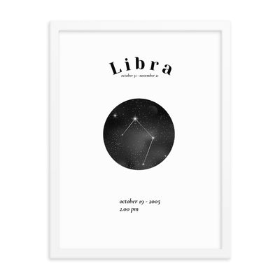 Waage Sternzeichen personalisieren Poster - Produktbild 5 - NiZED