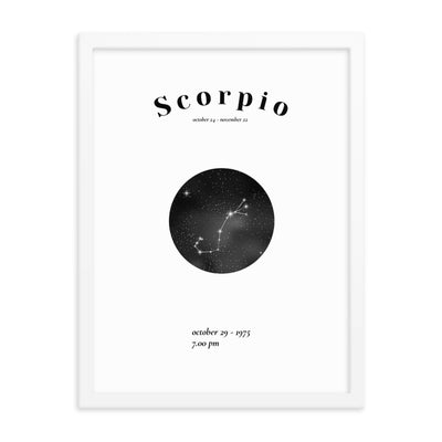Skorpion Sternzeichen personalisieren Poster - Produktbild 5 - NiZED
