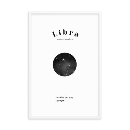 Waage gerahmtes Poster
