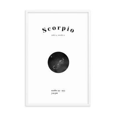 Skorpion Sternzeichen personalisieren Poster - Produktbild 6 - NiZED