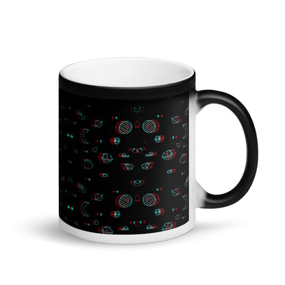 PLANETS - Matte, schwarze Zaubertasse
