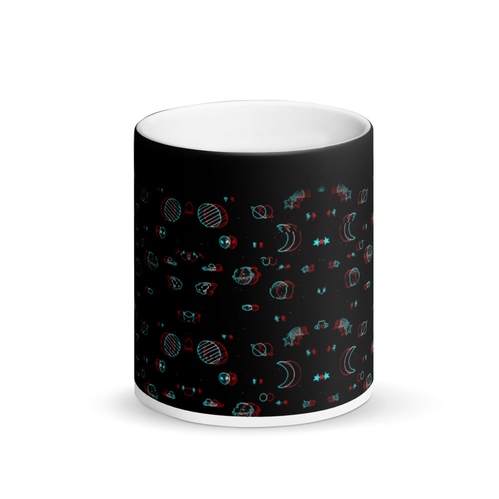 PLANETS - Matte, schwarze Zaubertasse