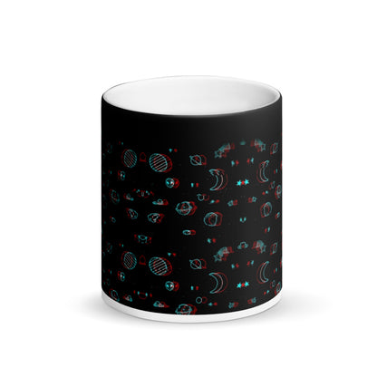 PLANETS - Matte, schwarze Zaubertasse