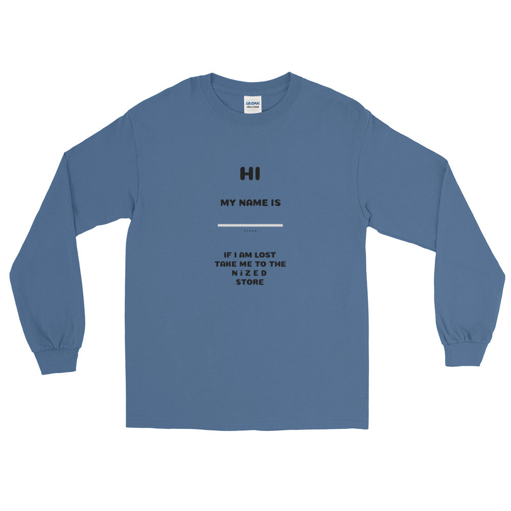 HI MY NAME IS X Langarmshirt