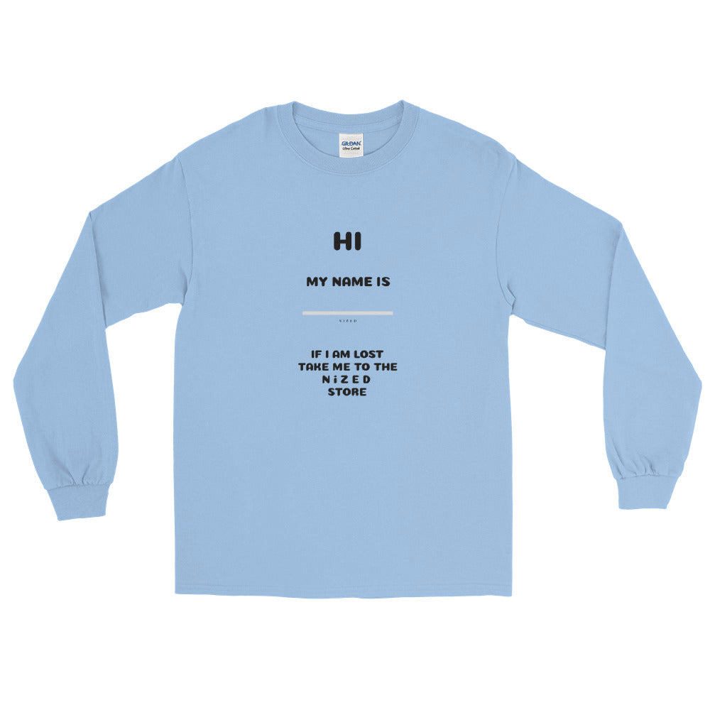 HI MY NAME IS X Langarmshirt