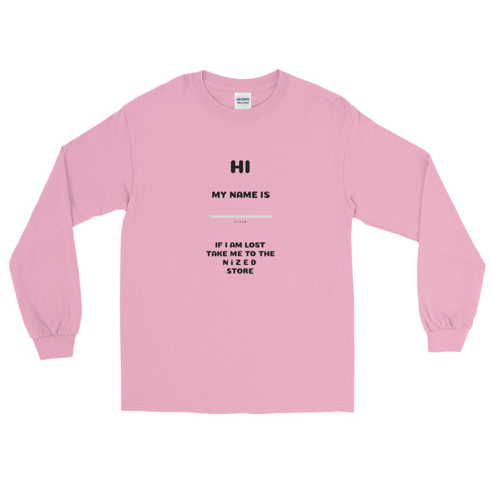HI MY NAME IS X Langarmshirt