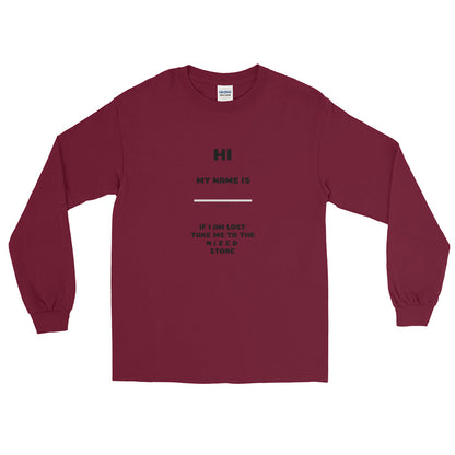 HI MY NAME IS X Langarmshirt