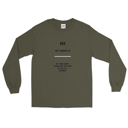 HI MY NAME IS X Langarmshirt