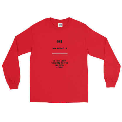 HI MY NAME IS X Langarmshirt