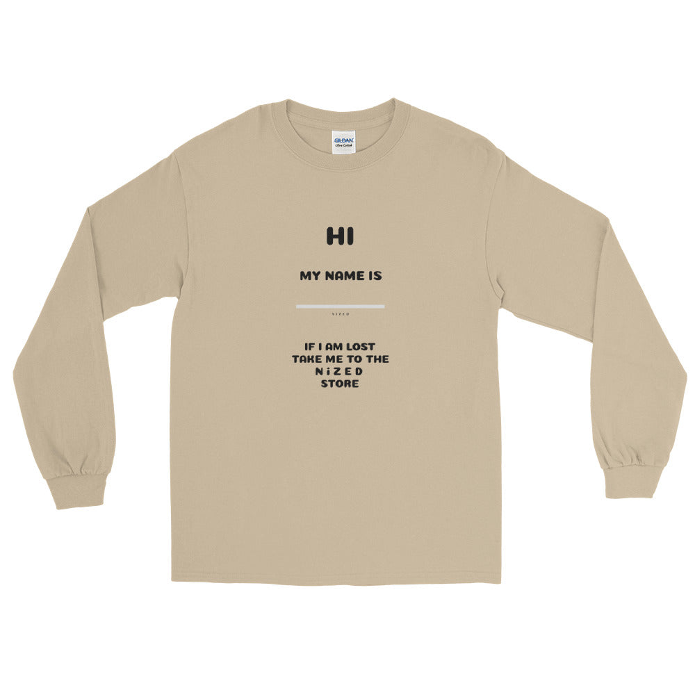 HI MY NAME IS X Langarmshirt