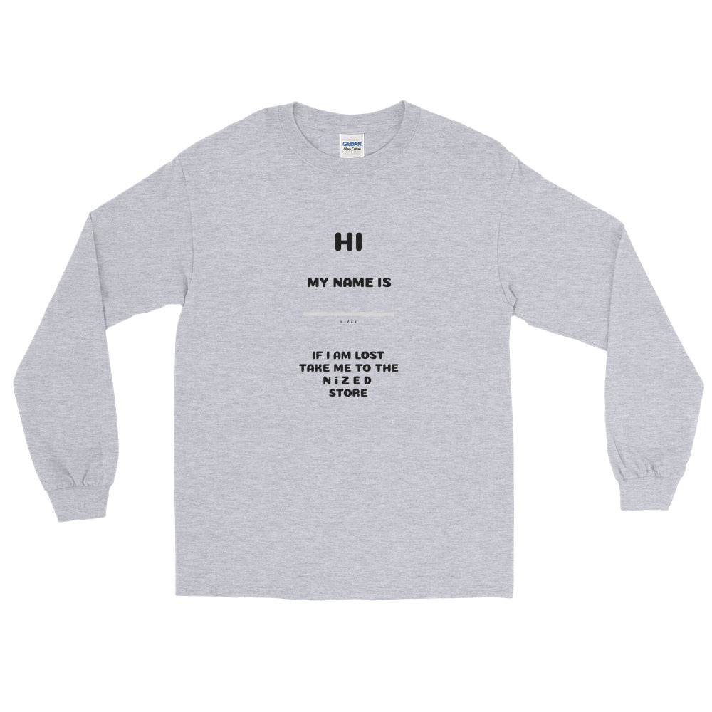HI MY NAME IS X Langarmshirt