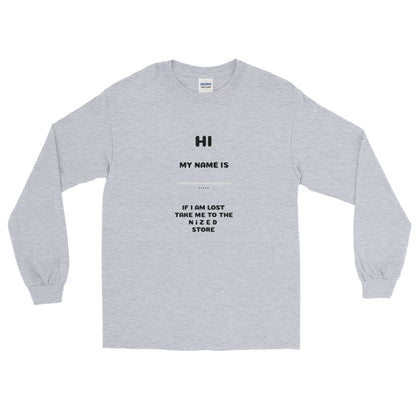 HI MY NAME IS X Langarmshirt
