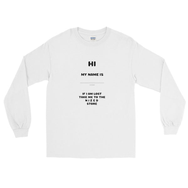 HI MY NAME IS X long sleeve shirt