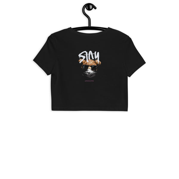 Stay Awesome Stay NiZED organic crop top