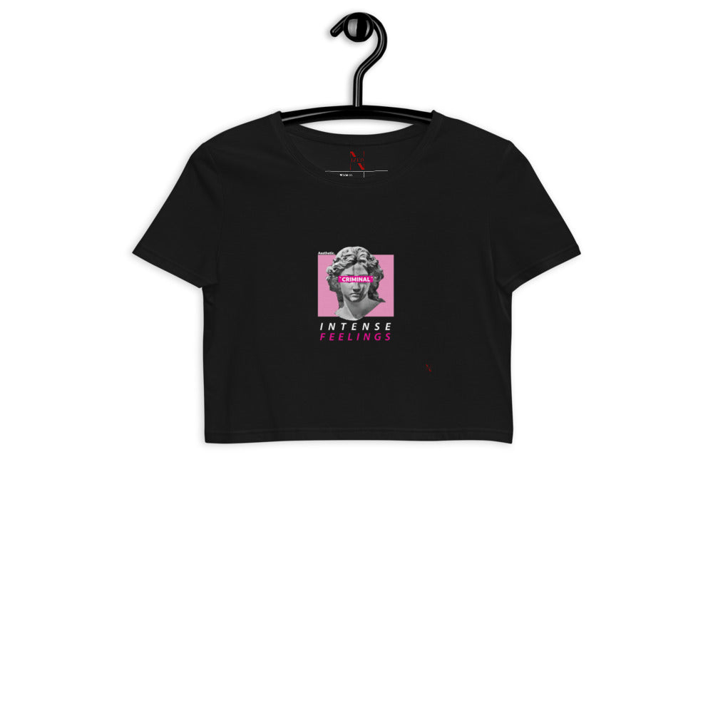 Criminal Antique V2 organic crop top