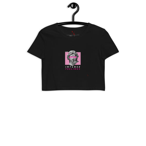 Criminal Antique V2 organic crop top