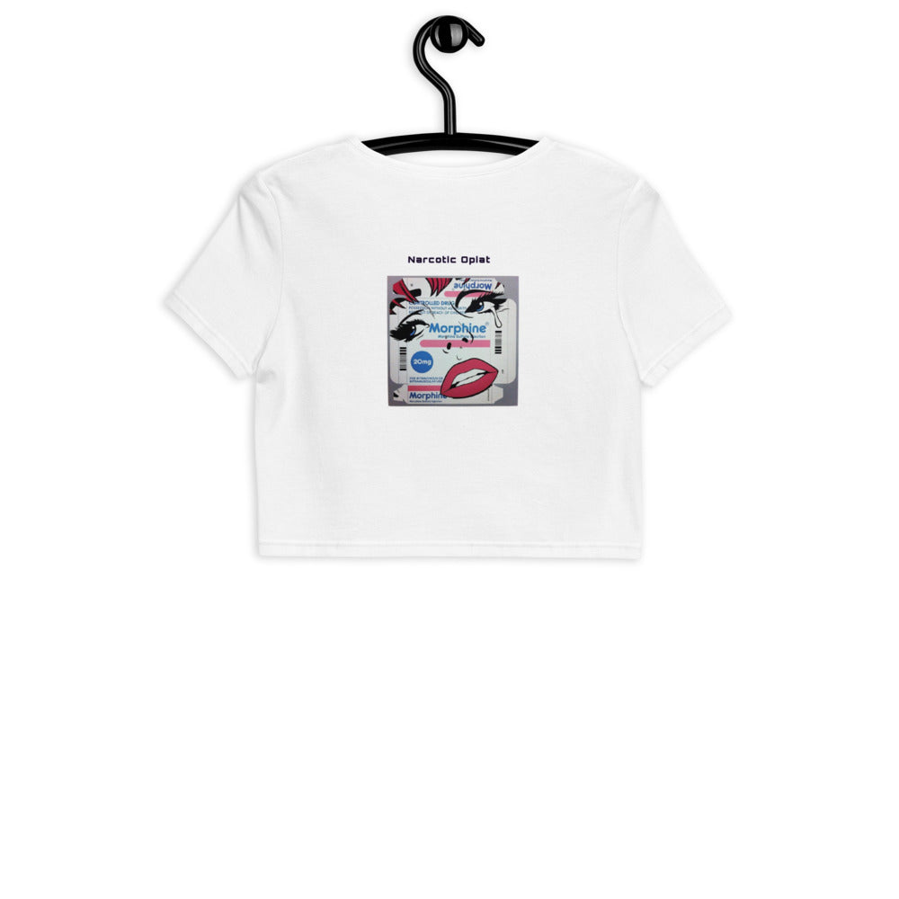 Morphine Narcotic Opiate Pop Art Organic Crop Top