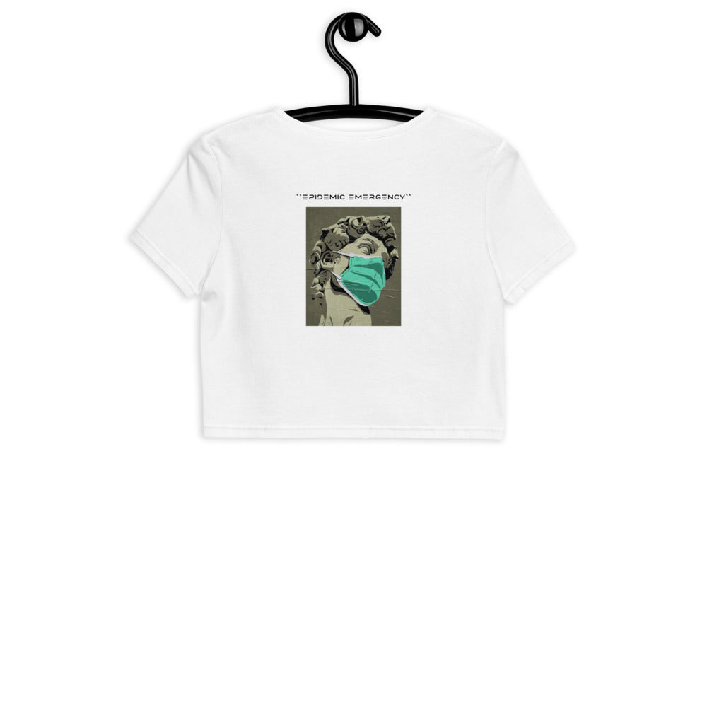 ART ON QUARANTINE organic crop top