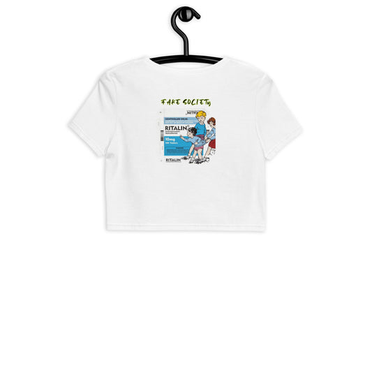 Ritalin x Fake Society Bio-Crop-Top