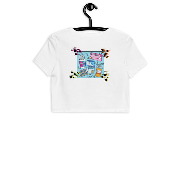 SINNERS x Taking Tablets is Okay Organic Crop Top