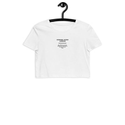 London Crop Top von NiZED als Crop Top, Rave Top und provokantes Streetwear Outfit