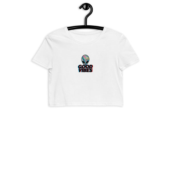 GOOD VIBES crop top