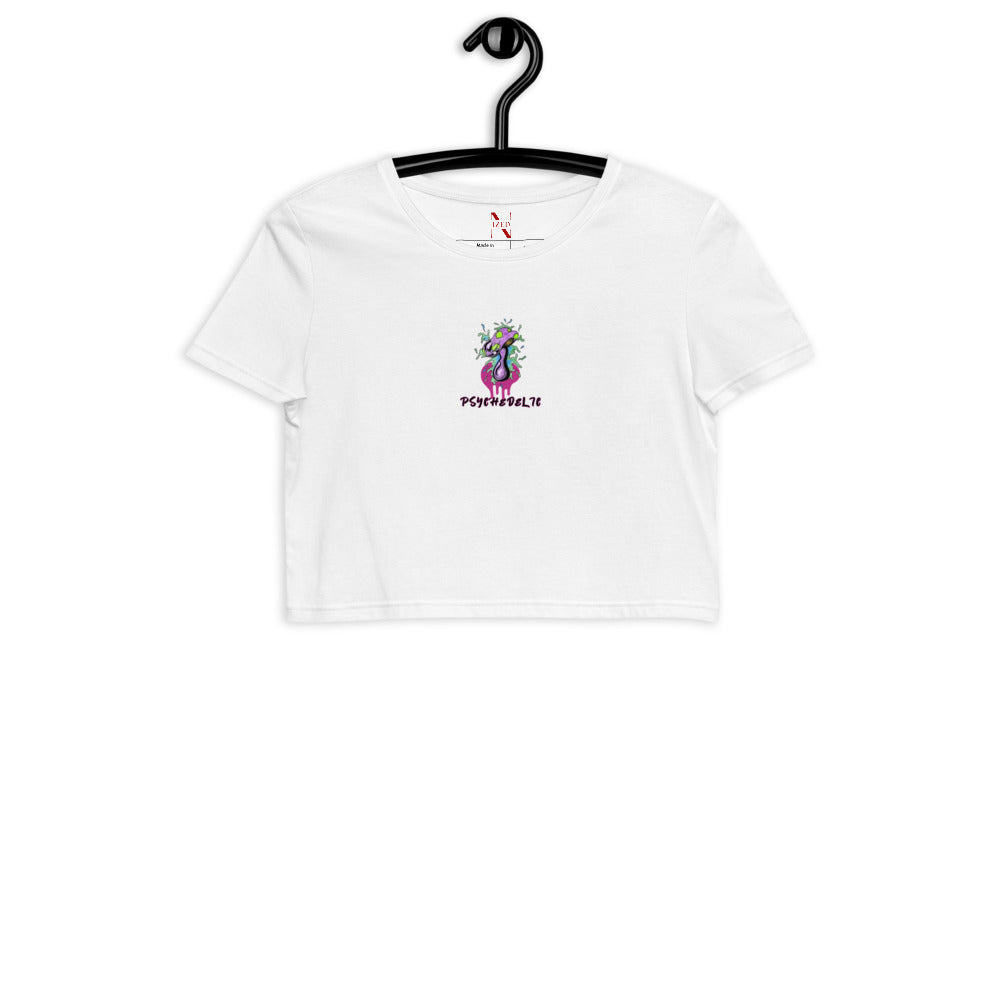 Psychedelic organic crop top