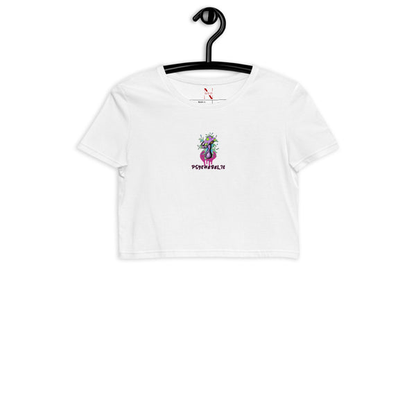 Psychedelic organic crop top