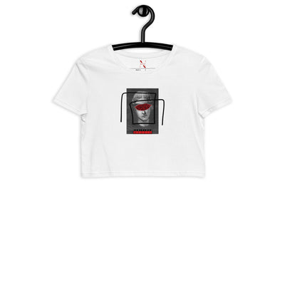 Euripides Media Crop Top von NiZED als Crop Top, Rave Top und provokantes Streetwear Outfit