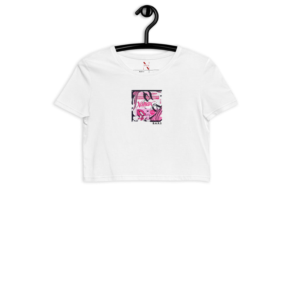 XANAX Bars Pop Art Organic Crop Top