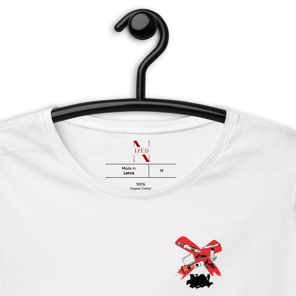 X All DRUGS Bio-Crop-Top