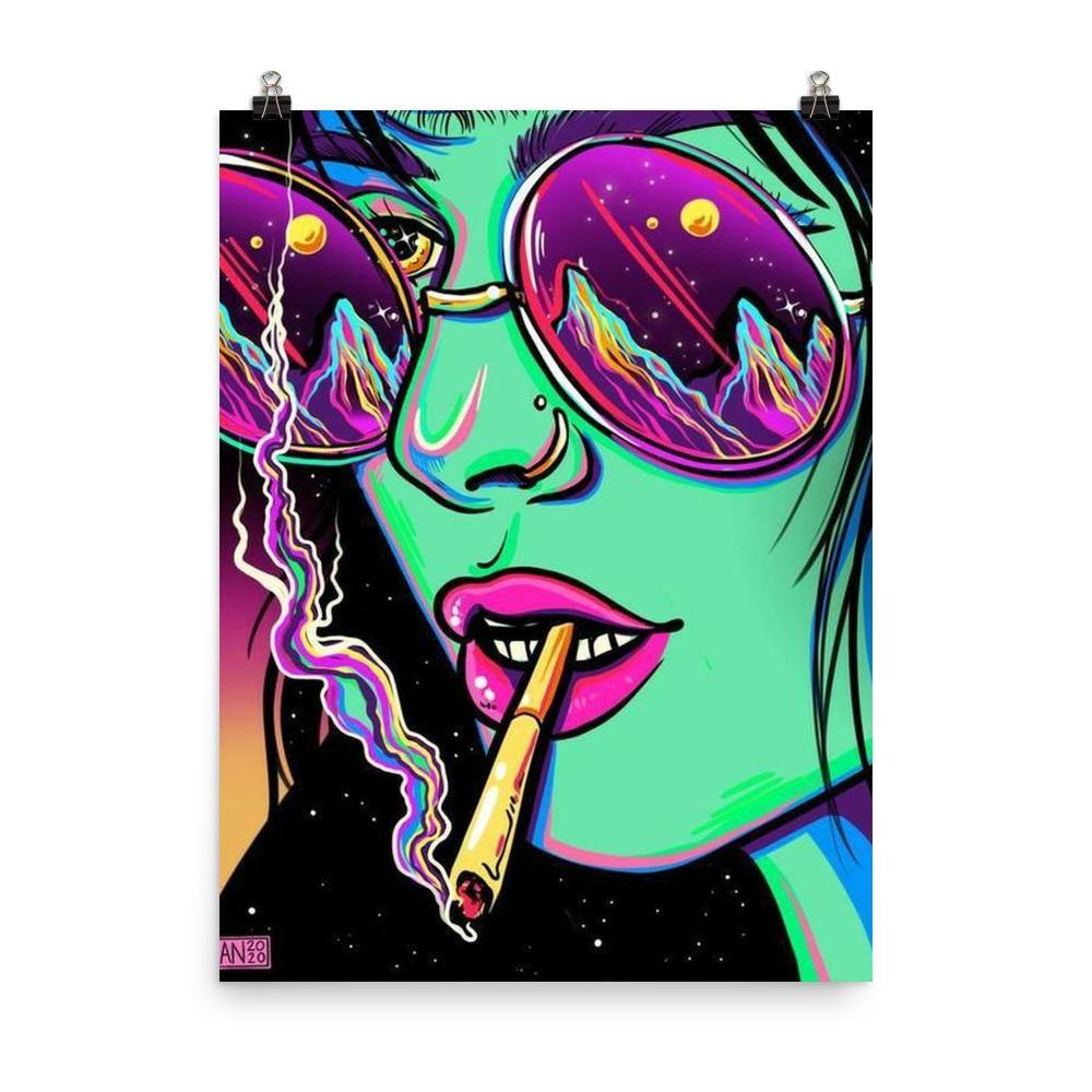 Smoking girl Poster