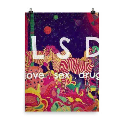 Psychedelic Psychedelic Vibes Poster von NiZED als trippy Poster und psychedelische Wanddeko