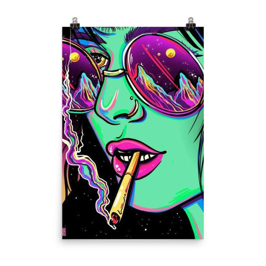Smoking girl Poster