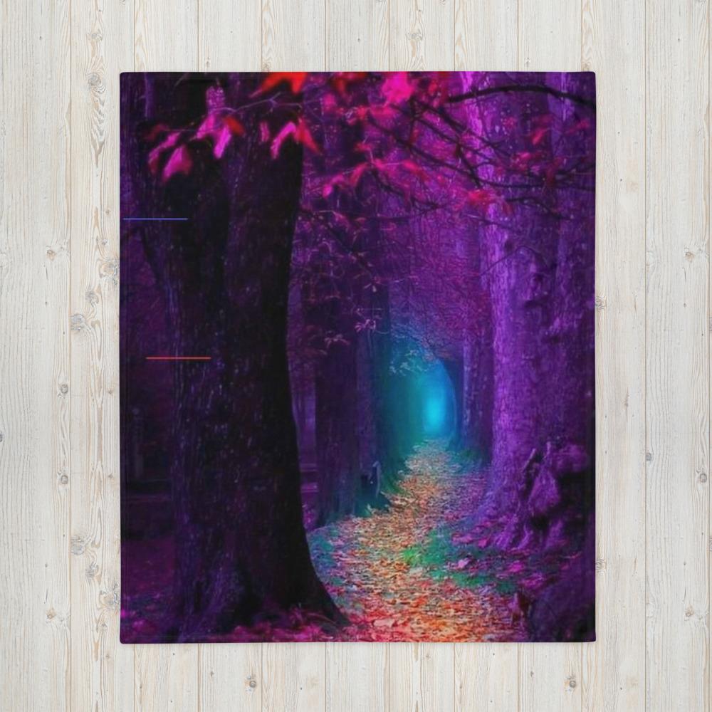 Trippy Forest - Kuscheldecke