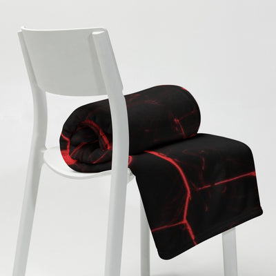 Rot Psychedelic Kuscheldecke von NiZED als Kuscheldecke, Home Statement und Geschenkidee
