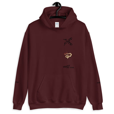 Trust Hoodie von NiZED als Streetwear Hoodie, Rave Hoodie und provokantes Outfit Ansicht 2