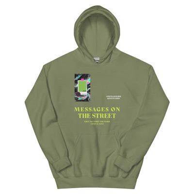 Message To The Street Hoodie von NiZED als Streetwear Hoodie, Rave Hoodie und provokantes Outfit