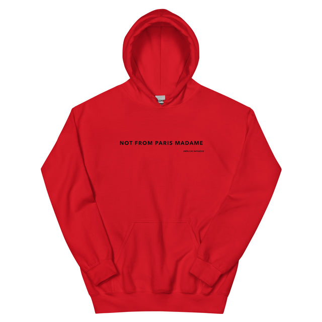 Not From Paris Madam Hoodie von NiZED als Streetwear Hoodie, Rave Hoodie und provokantes Outfit