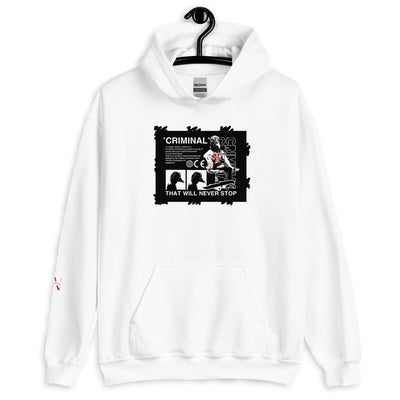 Criminals Never dies Hoodie von NiZED als Streetwear Hoodie, Rave Hoodie und provokantes Outfit