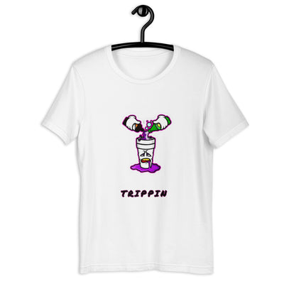 Trippin Purple Mix T-Shirt von NiZED als Statement T-Shirt, Dark Streetwear Shirt und provokantes Outfit