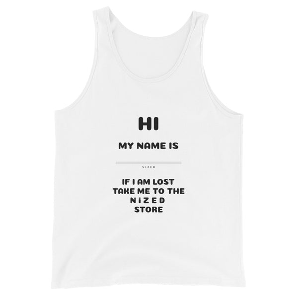 HI MY NAME IS X tank top