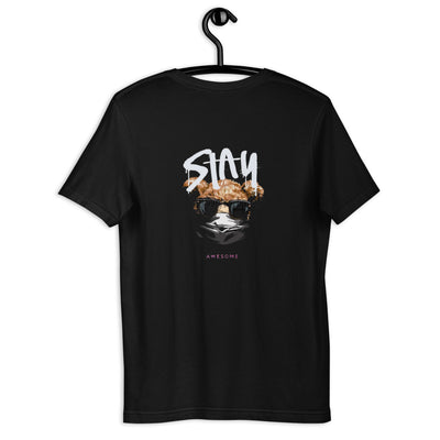 Stay Awesome Tshirt von NiZED als Statement T-Shirt, Dark Streetwear Shirt und provokantes Outfit