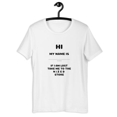 Name Tshirt von NiZED als Statement T-Shirt, Dark Streetwear Shirt und provokantes Outfit